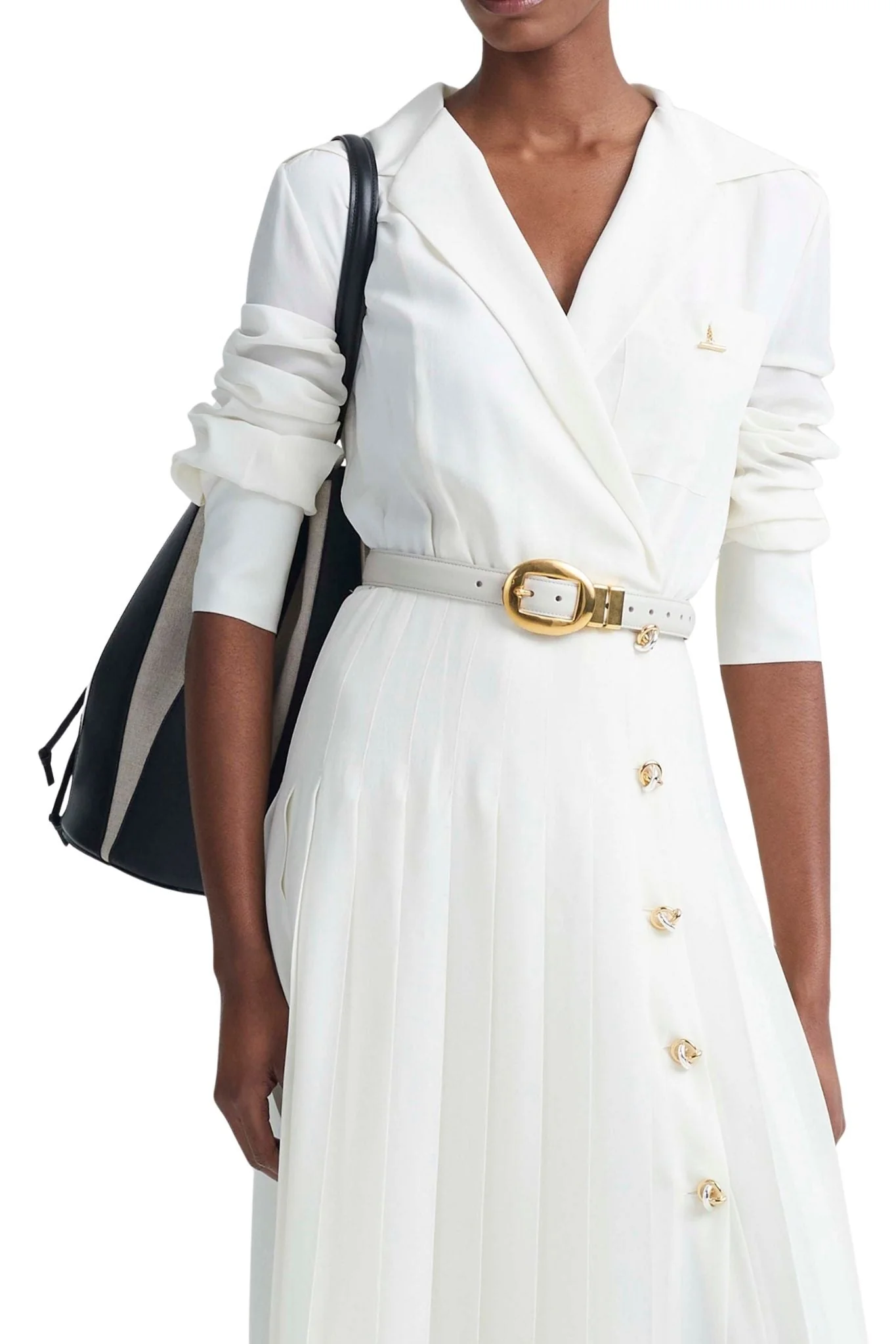 Altuzarra Vintage Brass Buckle Belt - Image 3