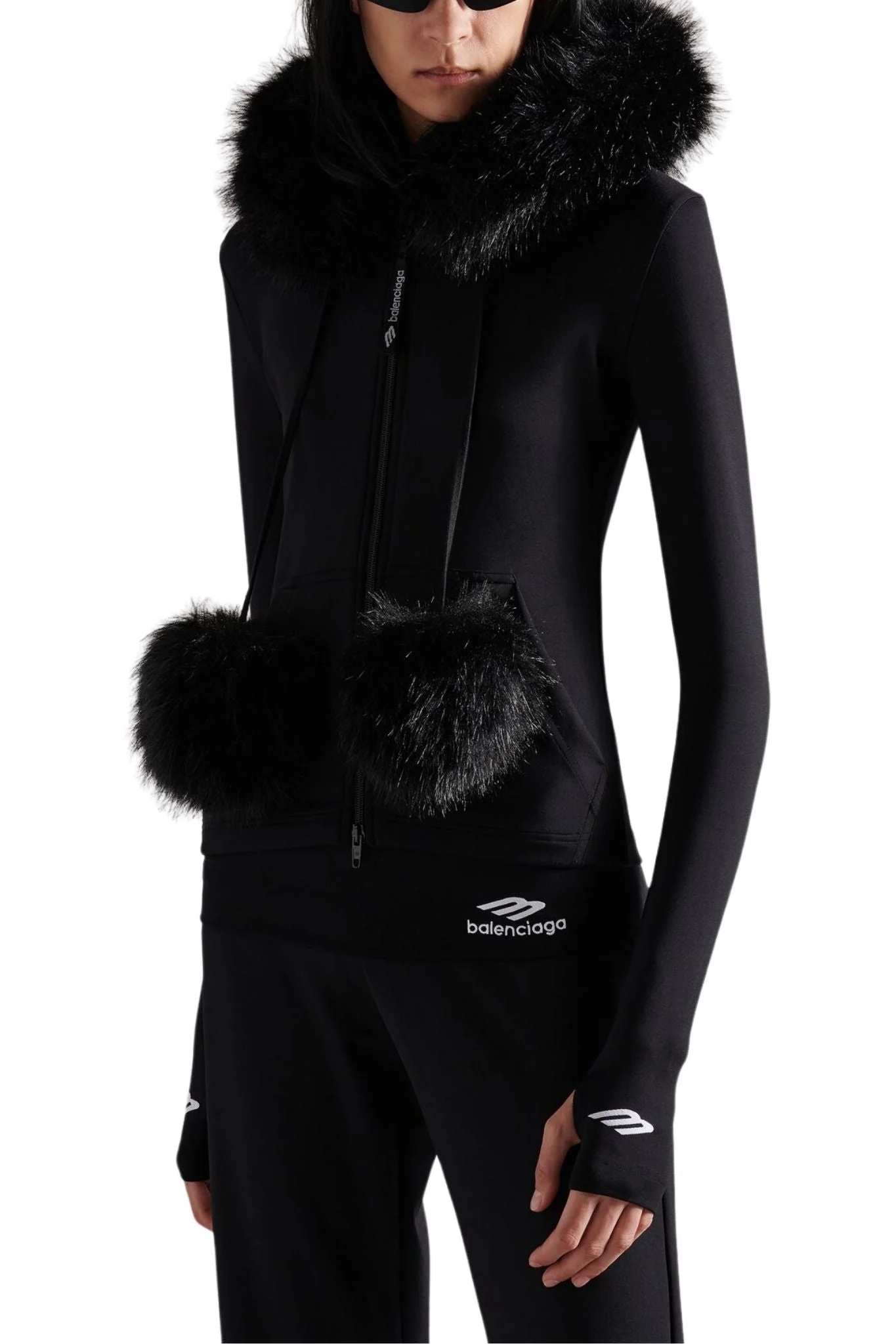 Balenciaga Furry Zip-up Hoodie - Image 5